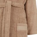 Trussardi Ribbon Solid Color Cotton Hooded Bathrobe