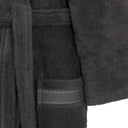 Trussardi Ribbon Solid Color Cotton Hooded Bathrobe