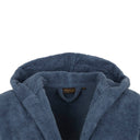 Trussardi Ribbon Solid Color Cotton Hooded Bathrobe
