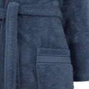 Trussardi Ribbon Solid Color Cotton Hooded Bathrobe