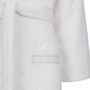 Trussardi Ribbon Solid Color Cotton Hooded Bathrobe