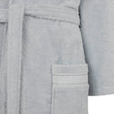 Trussardi Ribbon Solid Color Cotton Hooded Bathrobe