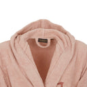 Trussardi Ribbon Solid Color Cotton Hooded Bathrobe