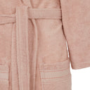 Trussardi Ribbon Solid Color Cotton Hooded Bathrobe