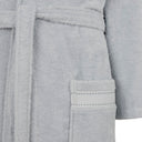Trussardi Ribbon Solid Color Cotton Hooded Bathrobe