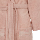 Trussardi Ribbon Solid Color Cotton Hooded Bathrobe