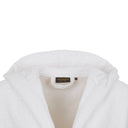 Trussardi Ribbon Solid Color Cotton Hooded Bathrobe