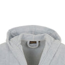 Trussardi Ribbon Solid Color Cotton Hooded Bathrobe