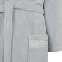 Trussardi Ribbon Solid Color Cotton Hooded Bathrobe