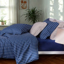Mirabello Luisiana Downing Geometric Percale Duvet Cover with Pillowcases