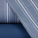 Mirabello Luisiana Oxford Geometric Percale Duvet Cover Set