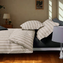 Mirabello Luisiana Oxford Geometric Percale Duvet Cover with Pillowcases