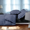 Mirabello Luisiana Oxford Geometric Percale Duvet Cover with Pillowcases