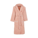 Trussardi Ribbon Solid Color Cotton Hooded Bathrobe