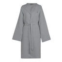 Bellora Bee Solid Color Hooded Waffle Weave Bathrobe
