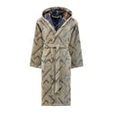 Carrara Gazi Modern Hooded Terrycloth Bathrobe