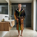 Carrara Jamaica Modern Hooded Modern Terry Bathrobe