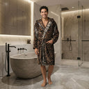 Carrara Ocean Modern Hooded Terrycloth Bathrobe