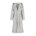 Carrara Silver Taipan Modern Hooded Terrycloth Bathrobe