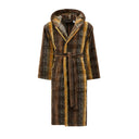 Carrara Tandy Modern Hooded Terrycloth Bathrobe