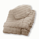 Carrara Fyber Luxury Hooded Solid Color Terrycloth Bathrobe