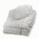 Carrara Fyber Luxury Hooded Solid Color Terrycloth Bathrobe