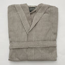 Carrara Fyber Marseille Solid Color Honeycomb Hooded Bathrobe