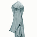 Carrara Fyber Trendy Solid Color Hooded Terrycloth Bathrobe