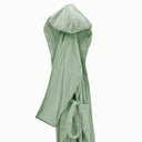 Carrara Fyber Trendy Solid Color Hooded Terrycloth Bathrobe