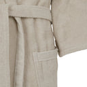 Hooded Terry Towelling Bathrobe Carrara Fyber New Fyber Solid Color