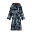 Diesel New-liquid-logo Modern Cotton Hooded Bathrobe
