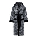 Philipp Plein Hooded Bathrobe Modern Pattern Terry Towelling