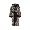 Philipp Plein Modern Script Hooded Terry Bathrobe