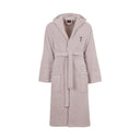 Trussardi Ribbon Solid Color Cotton Hooded Bathrobe