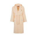 Trussardi Ribbon Solid Color Cotton Hooded Bathrobe