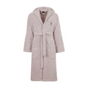Trussardi Ribbon Solid Color Cotton Hooded Bathrobe