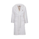 Trussardi Ribbon Solid Color Cotton Hooded Bathrobe