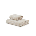 Carrara Modern Striped Terry Towel with Guest Towel