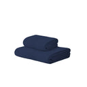 Carrara Fyber Stripes Plain Terry Towel with Guest Towel