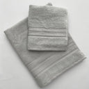Towel with Guest Towel Carrara Fyber Trendy Solid Color Terry Cloth