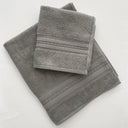 Towel with Guest Towel Carrara Fyber Trendy Solid Color Terry Cloth