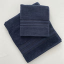 Towel with Guest Towel Carrara Fyber Trendy Solid Color Terry Cloth