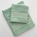 Towel with Guest Towel Carrara Fyber Trendy Solid Color Terry Cloth