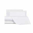 Emporium Solid Color Sateen Stripe Duvet Cover Set in Cotton Sateen