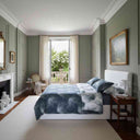 Mirabello Abstract Flower Floral Duvet Cover Set in Cotton Sateen