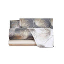 Mirabello Abstract Flower Floral Duvet Cover Set in Cotton Sateen