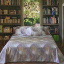 Mirabello Abstract Flower Floral Duvet Cover Set in Cotton Sateen