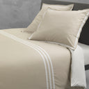 Mirabello Hilton Solid Color Percale Duvet Cover Set