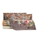 Mirabello Painted Garden Floral Duvet Cover Set in Cotton Sateen