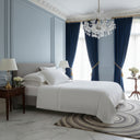 Mirabello Brera Palazzo Erici Solid Color Duvet Cover Set in Cotton Sateen